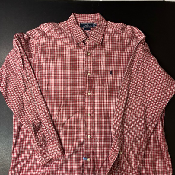 Other - Ralph Lauren Sport Mens XL Button‎ Down Shirt Long Sleeve Red Plaid